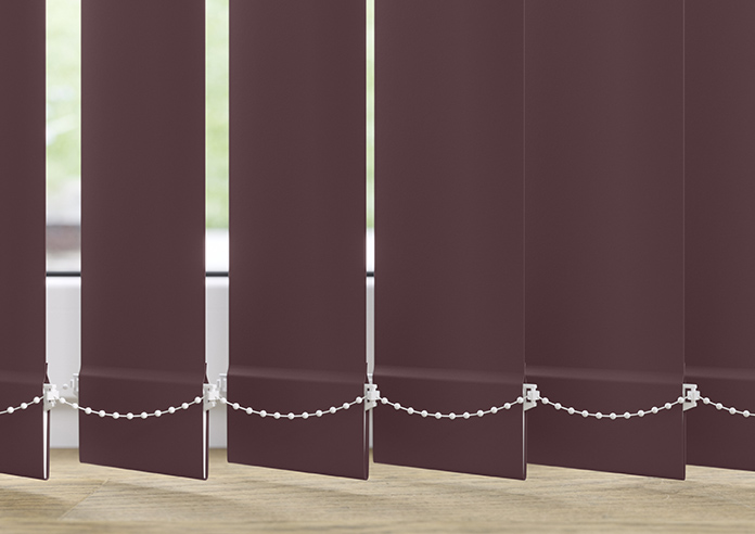 Trinity (Blackout), Plum - Vertical Blind - Image 4